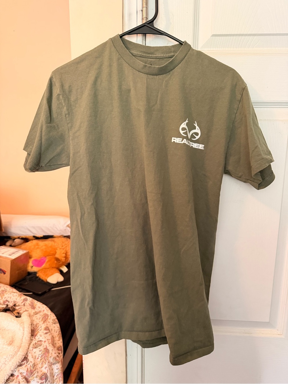Realtree Olive Green Short Sleeve Logo Tee